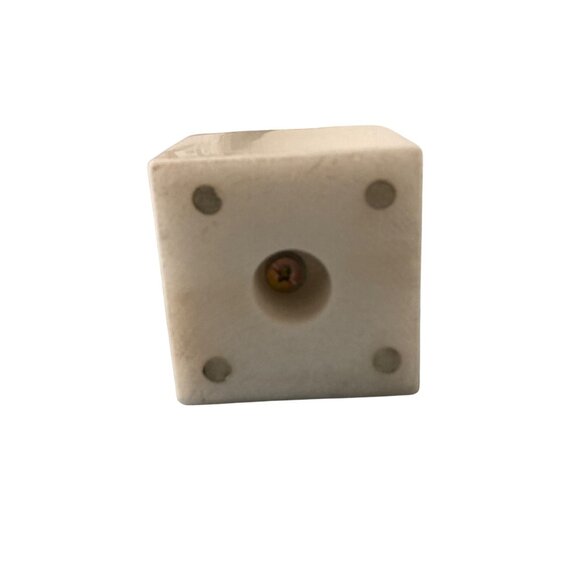 Vintage Brass Flower Sculpture With Marble Base - Picture 6 of 8